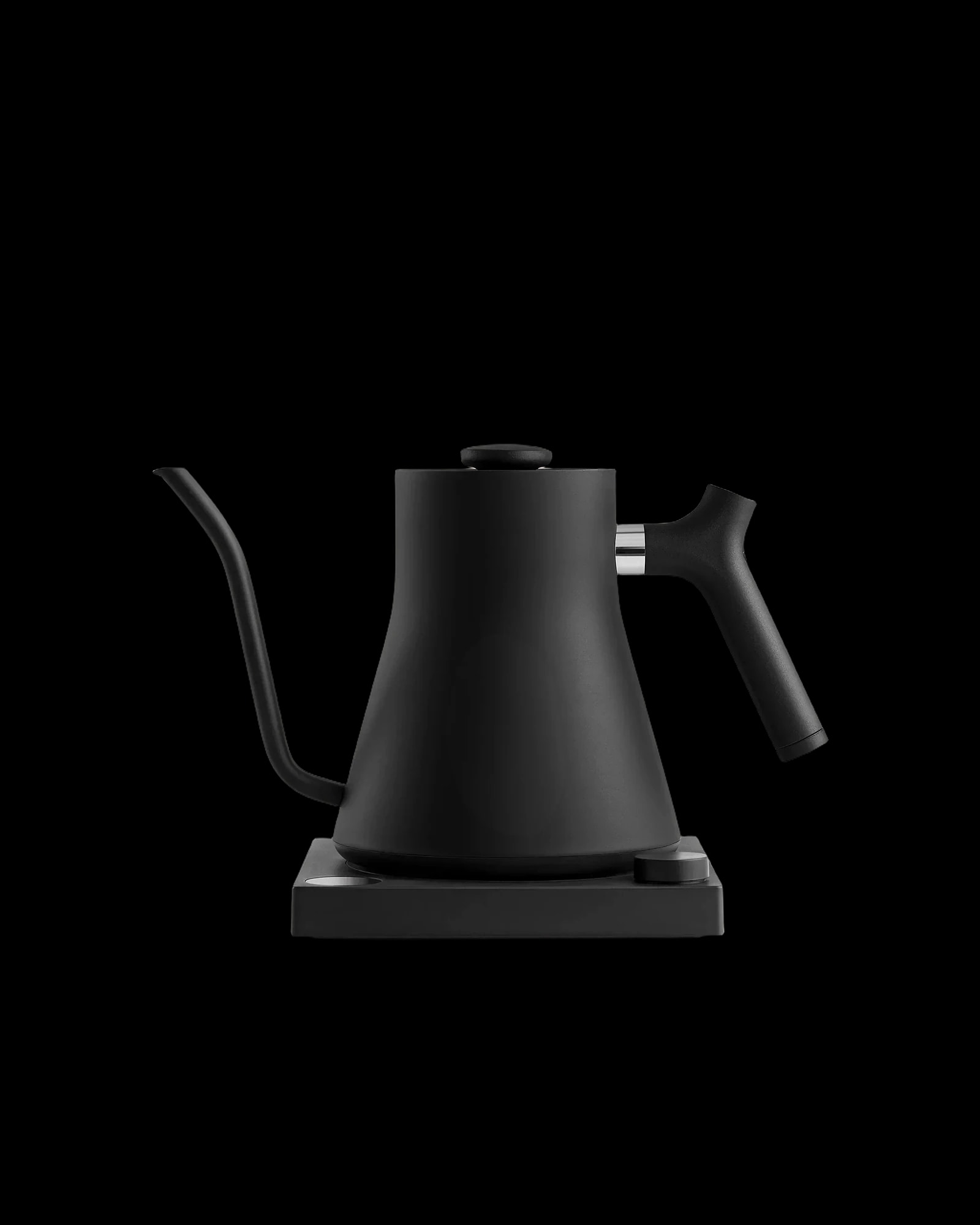 Fellow Stagg EKG electric kettle in matte black.